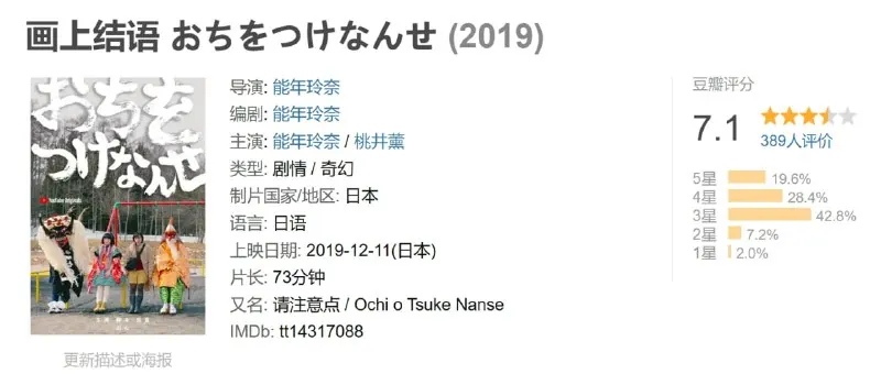 画上结语おちをつけなんせ（2019） 电影